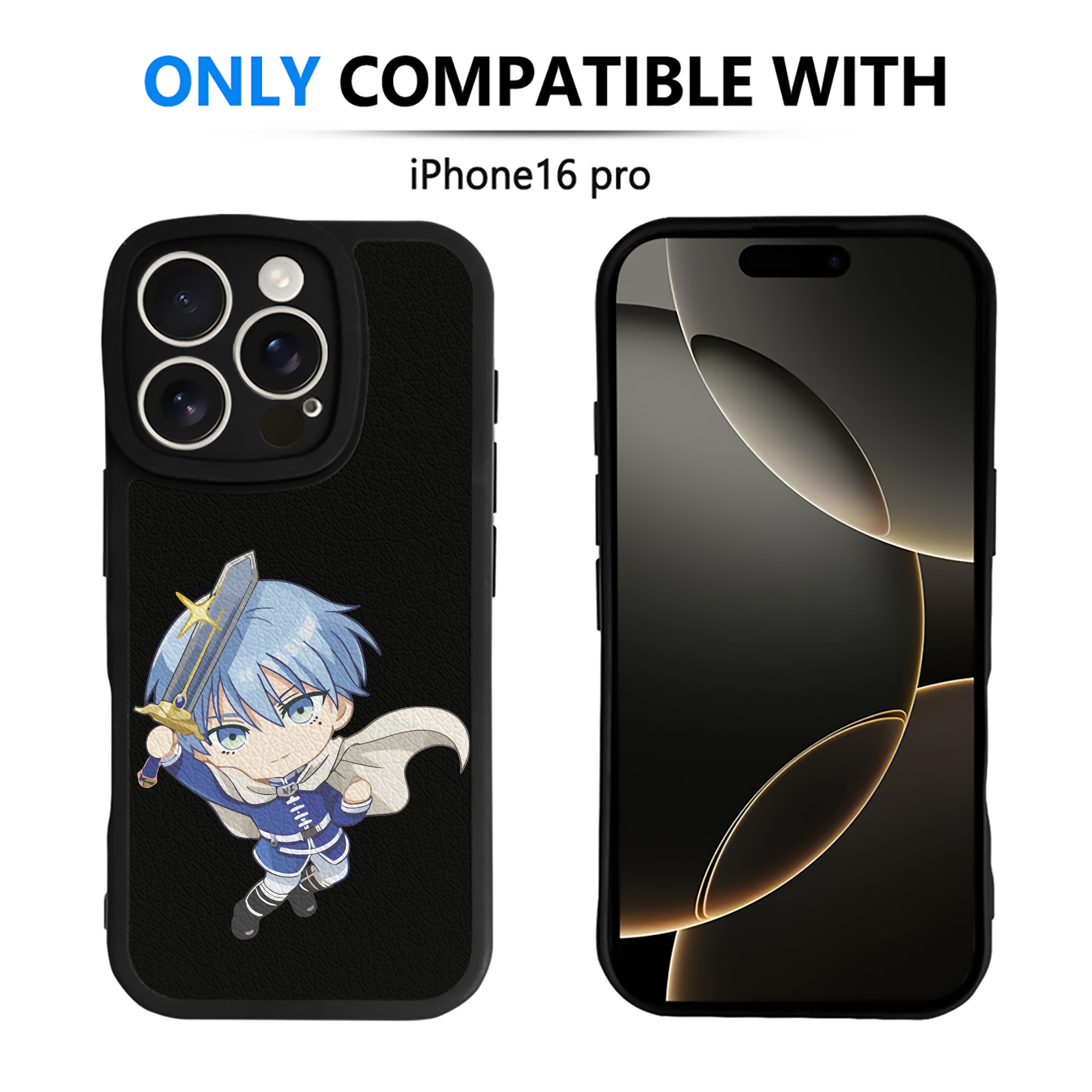 （画像用） 葬送のフリーレン Frieren 【iPhone 16シリーズ対応】シリコンスマホケース（レザー調） 材質：シリコン